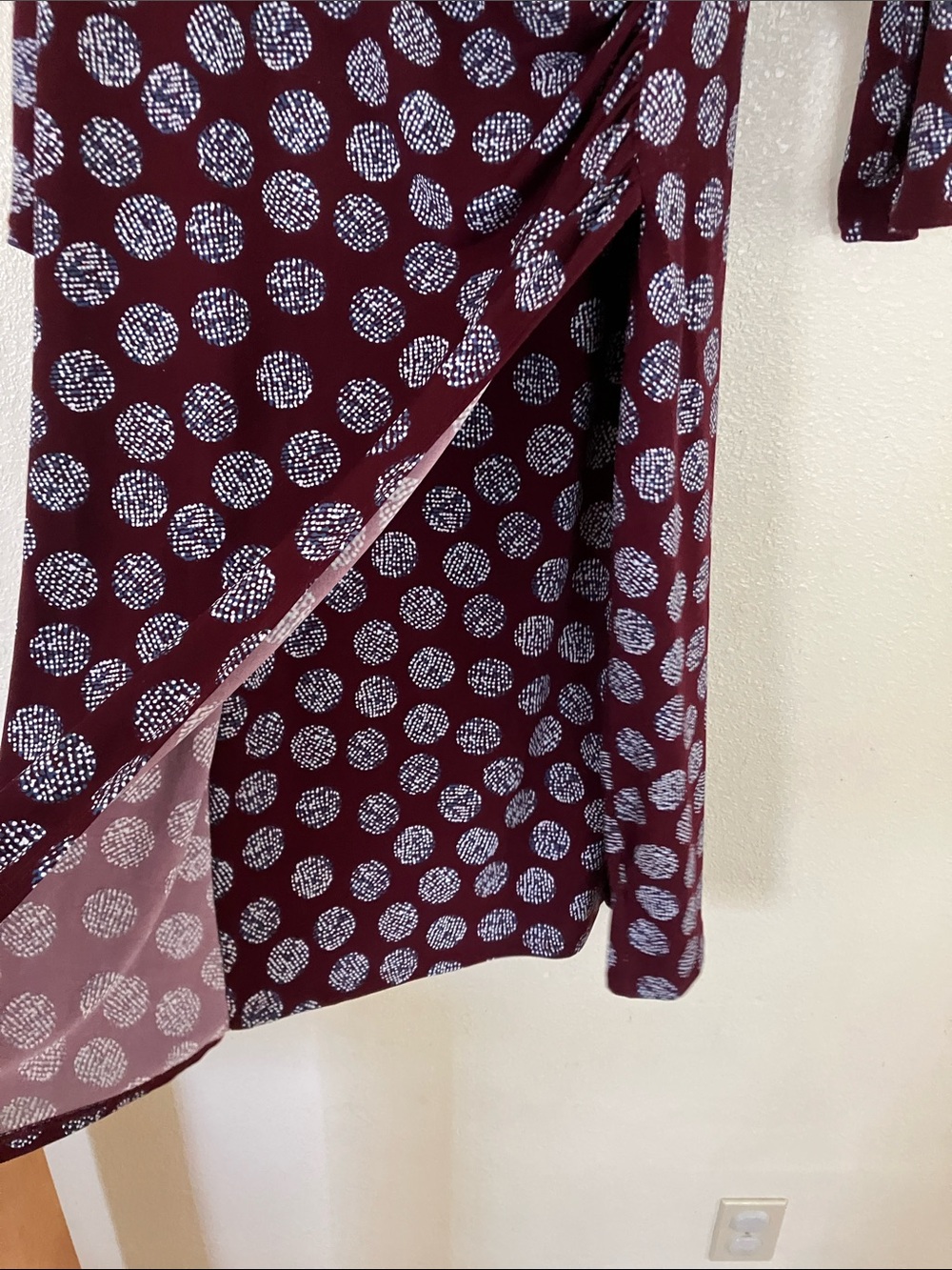 Susan Graver Liquid Knit Faux Wrap Dress, XL - Picture 4 of 7
